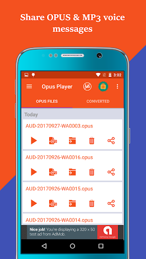 Opus Player Manage audio