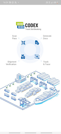 Android application CODEX Port Community System screenshort