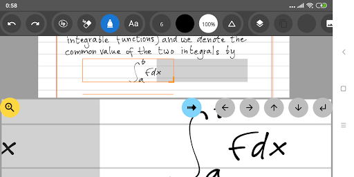 Notas de PDF de escritura a mano de tinta y papel