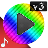 Poweramp v3 skin rainbow icon