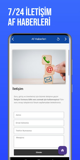 Android application Af Haberleri screenshort