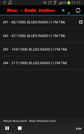 Blues Radio Online Screen 2