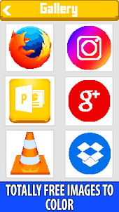 Internet Logos Pixel Art Color