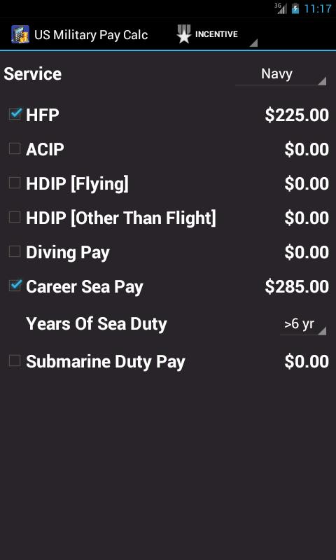 US Military Pay Calc Plusのおすすめ画像2