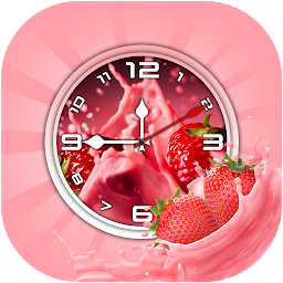 Kuvake-kuva Strawberry Clock Wallpaper