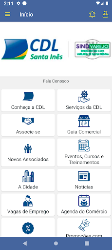 Android application CDL Santa Inês screenshort