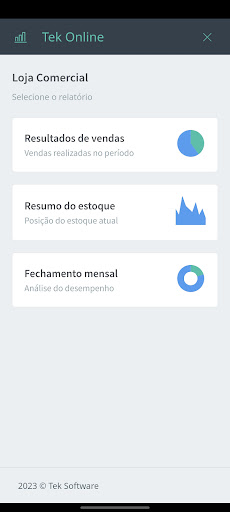 Android application Tek Online screenshort