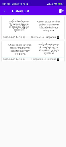 Burmese Hungarian Translator Screenshot