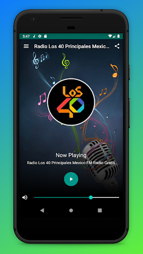 Android application Los 40 Principales Radio Mexic screenshort