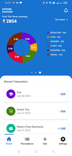 Expense Manager Screen 3