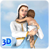 3D Mother Mary Live Wallpaper icon