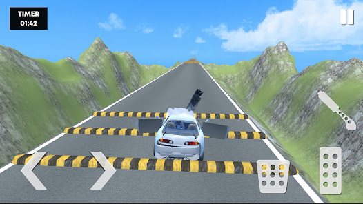 Car VS Speed Bump Car Crash  screenshots 11
