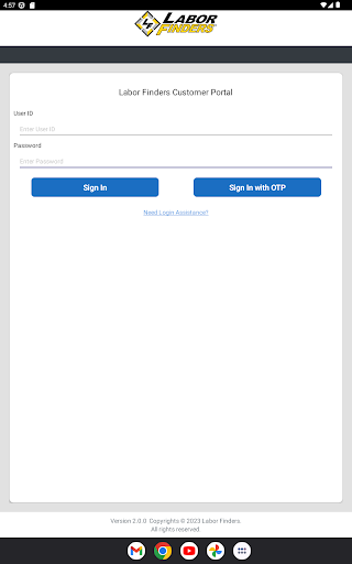 LF Customer Portal Screen 3