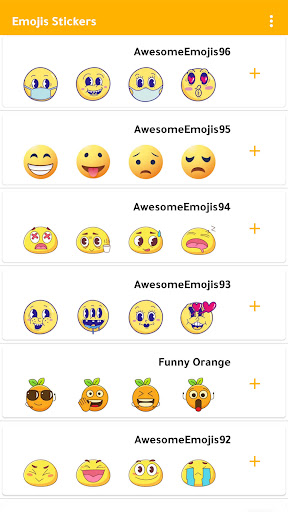 Android application Emoji Stickers WASticker screenshort