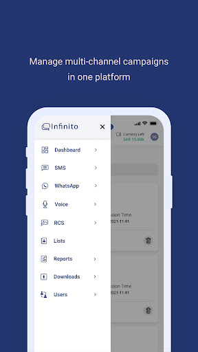 Android application Goinfinito screenshort