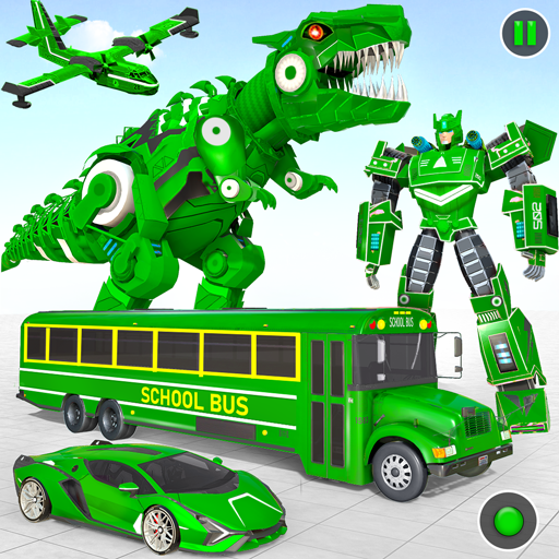 jogo carro robô ônibus escolar