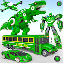 Schulbus-Roboter-Auto-Spiel