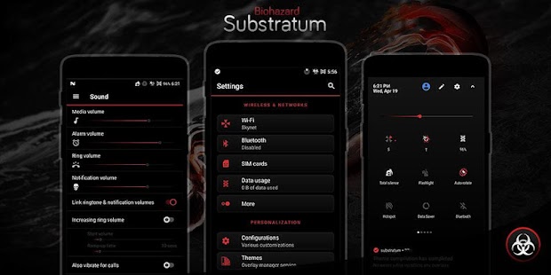 Biohazard Substratum Theme Screenshot