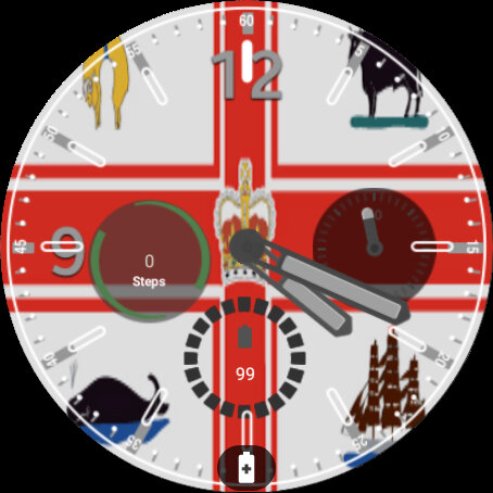 Android application Melbourne Flag Watchface screenshort