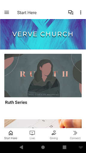 Android application Verve Connect screenshort