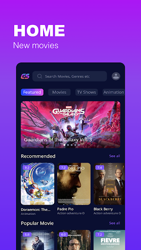 Android application CineSphere screenshort