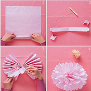 Making flowers from plastic