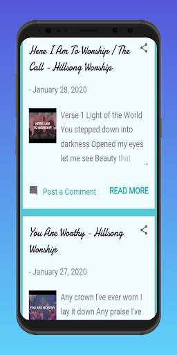 Biblical English Songs Lyrics Screen 2