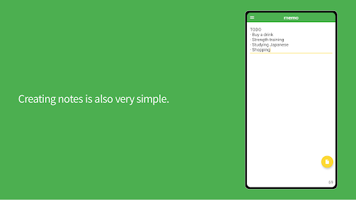 Note - note notepad memo Screen 3