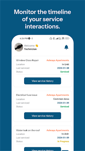 Lazim Technician Screen 3