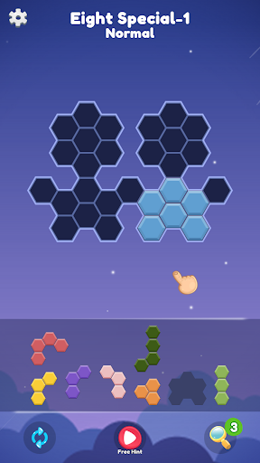Android application Block Hexa: Basic Puzzle screenshort