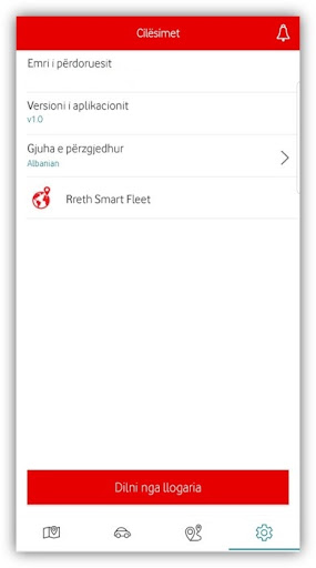 Android application Vodafone Smart Fleet screenshort