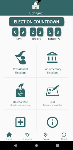 Android application Uchaguzi screenshort