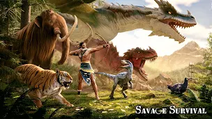Savage Survival:Jurassic Isle - Screenshot 1