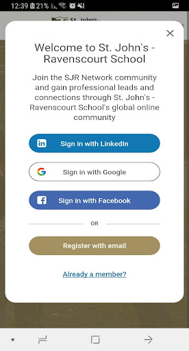 SJR Network Screen 2