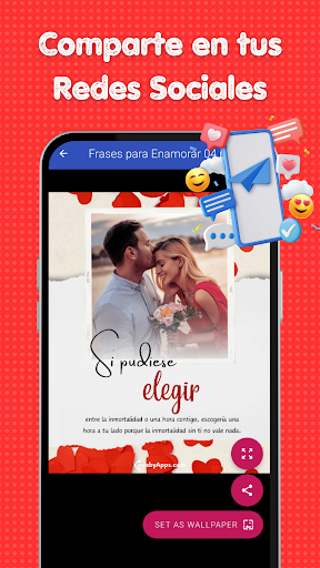 Android application Frases para Enamorar screenshort