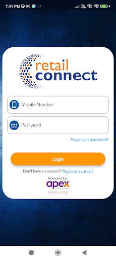 Android application Retail Connect screenshort