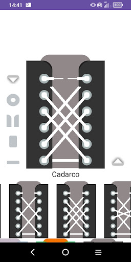 Android application Shoe lacing step by step guide screenshort