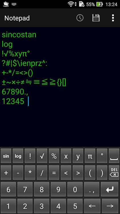 Mathematical keyboard A - 3.0 - (Android)