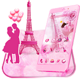 Pink Paris Love Theme & Wallpaper icon