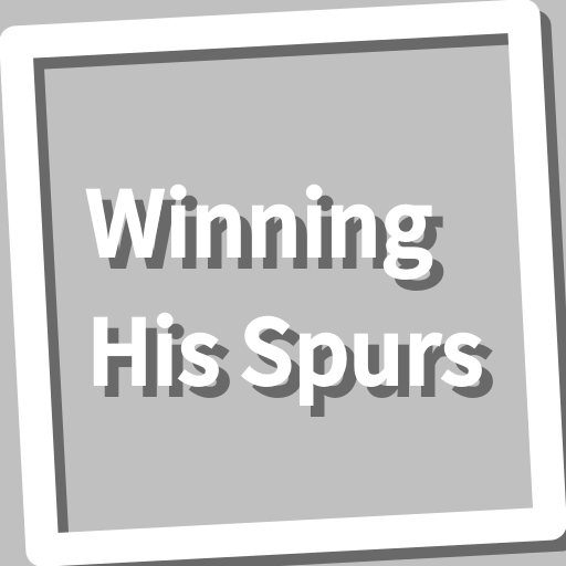 Book, Winning His Spurs logo