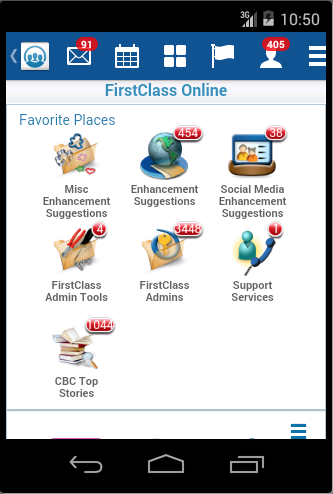 Android application FirstClass GO screenshort