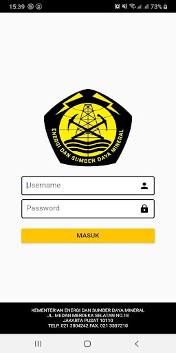 Android application DATA ESDM screenshort