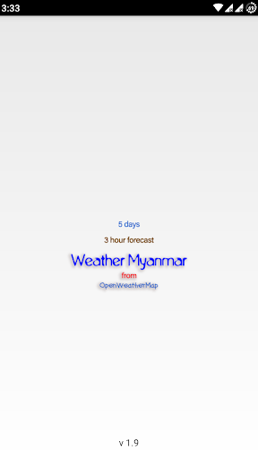 Android application Weather Myanmar screenshort