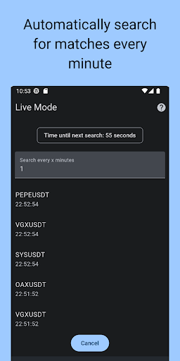 Crypto Pump Notifier Screen 3