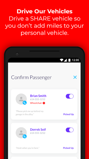 SHARE Transit for Drivers Screen 3