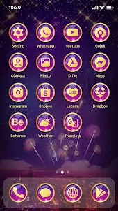 Wow Firework Flower Icon Pack