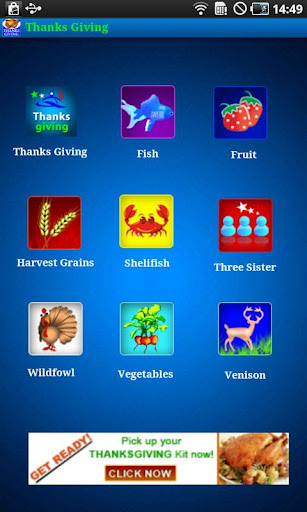 Android application Thanksgiving Food and Festival screenshort