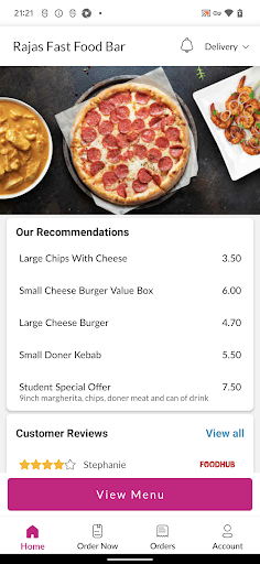 Rajas Fast Food Bar Screen 2
