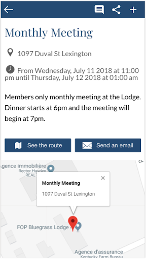Android application FOP Bluegrass Lodge 4 screenshort