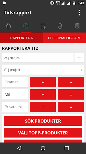 Android application W&Å Bygg screenshort